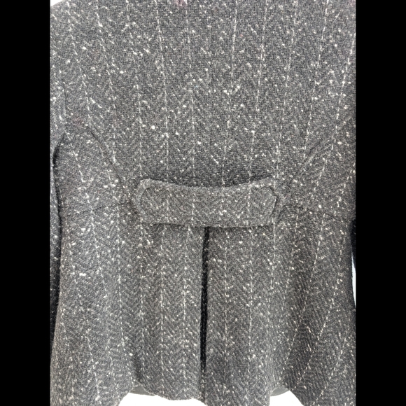 Zara Black and White Tweed Jacket 80% wool - Picture 13 of 16